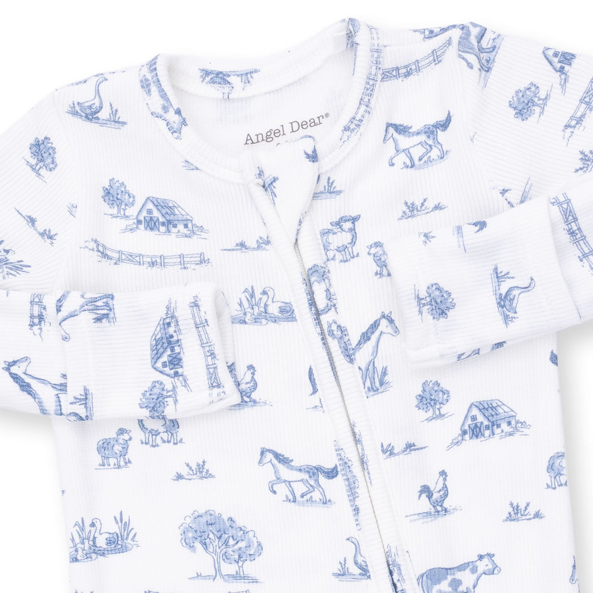 Farm Friends 2 Way Zipper Footie