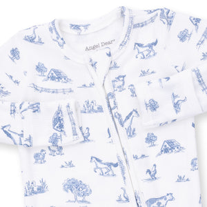 Farm Friends 2 Way Zipper Footie