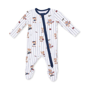 Mixed Sports Bears 2 Way Zipper Footie