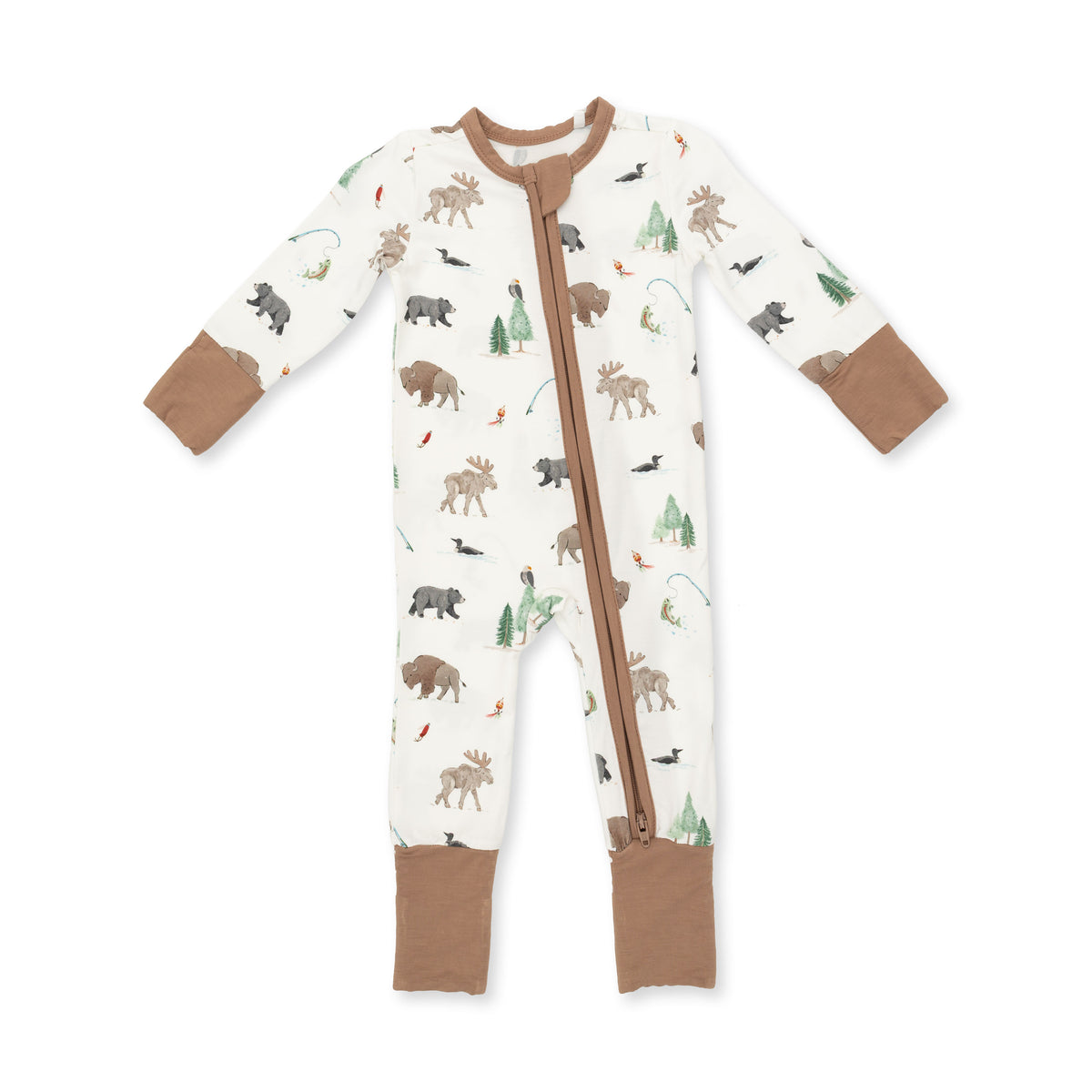Angel Dear Convertible Romper / Northern Woodland Animals
