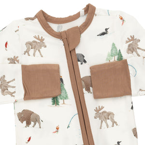 Angel Dear Convertible Romper / Northern Woodland Animals
