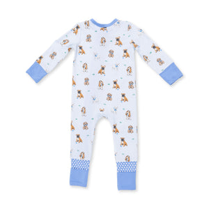 Bestie Dogs Convertible Romper / Blue