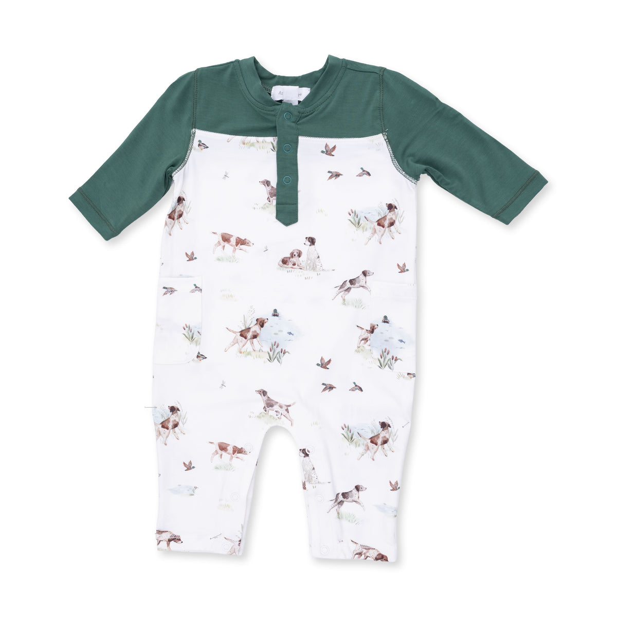 Pointer Pups & Duck Buddies Contrast Romper