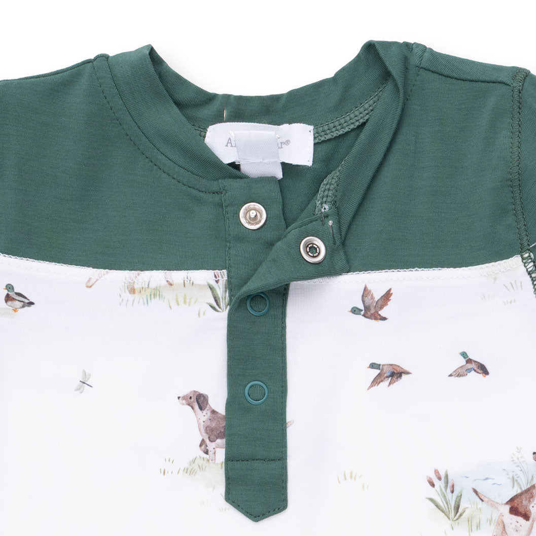 Pointer Pups & Duck Buddies Contrast Romper