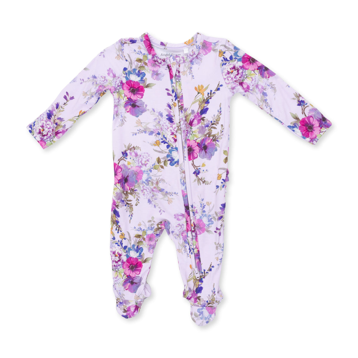Dahlia Floral 2 Way Ruffle Back Zipper Footie