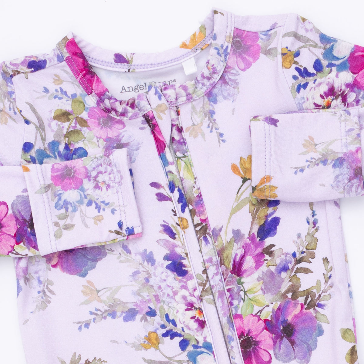 Dahlia Floral 2 Way Ruffle Back Zipper Footie