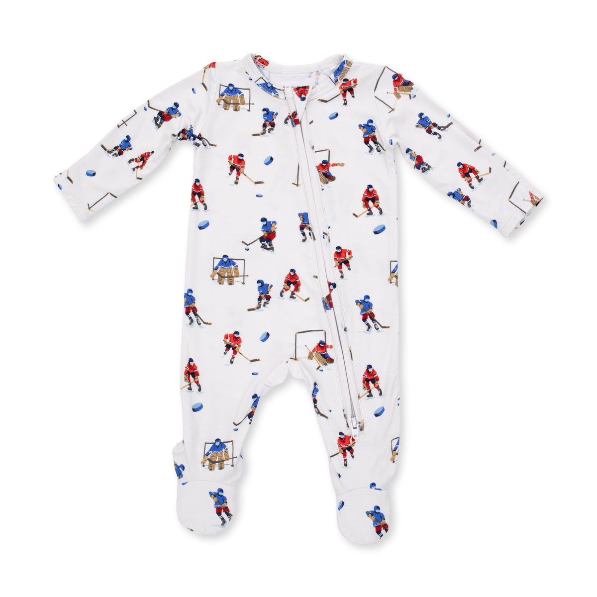 Hockey Players 2 Way Zipper Footie