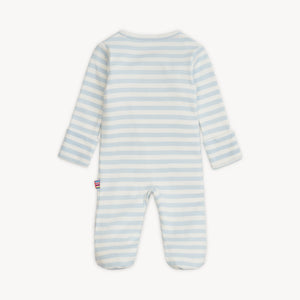 Magnetic Me Magnetic Organic Cotton Footie / Blue Stripe