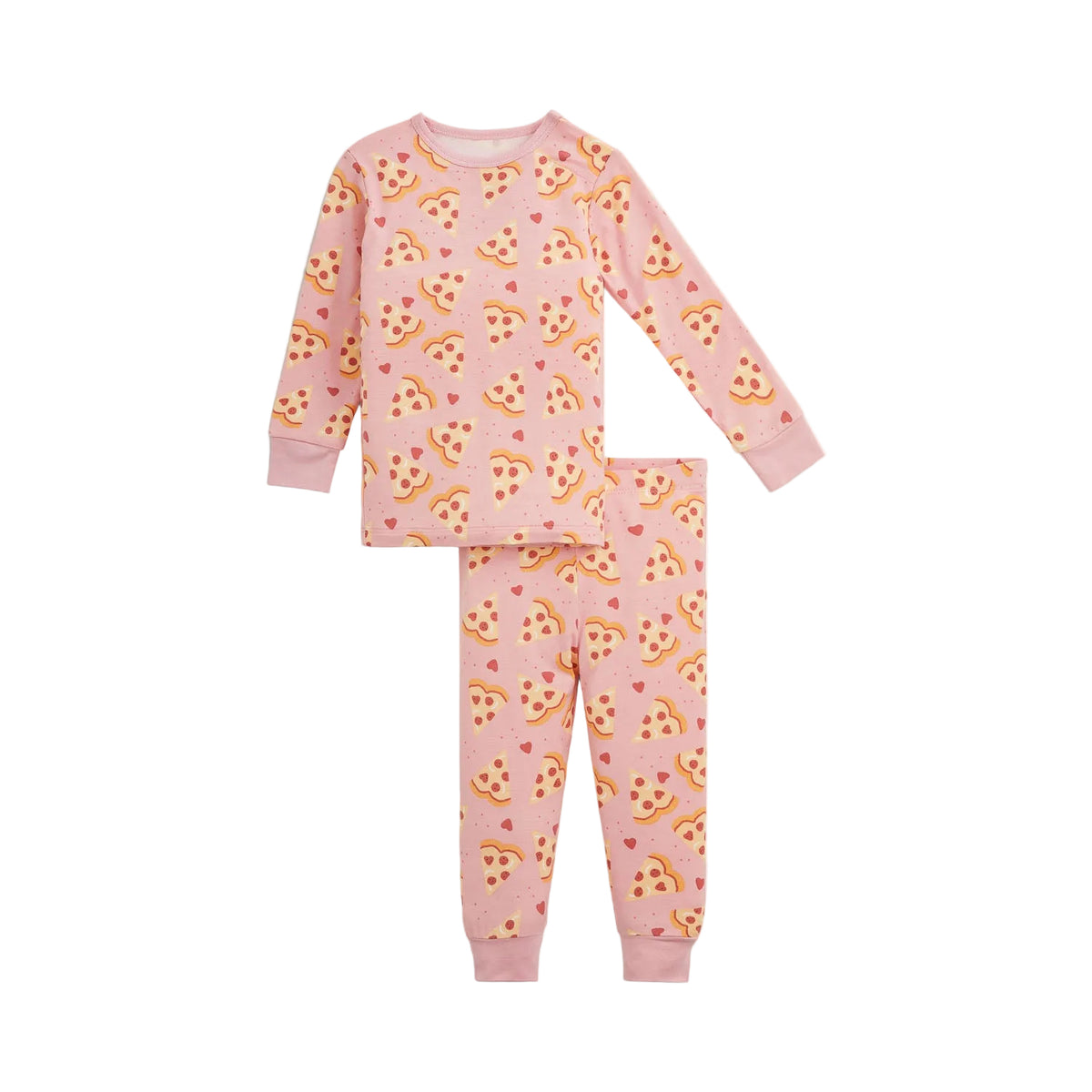 Magnetic Me Modal Magnetic Toddler Pajama Set / Pink Pizza My Heart