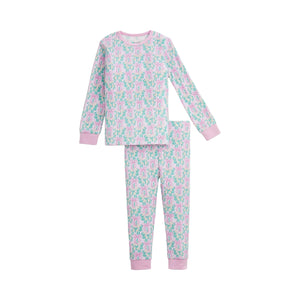 Magnetic Me Waffle Magnetic Toddler Pajama Set / Mistle Bow