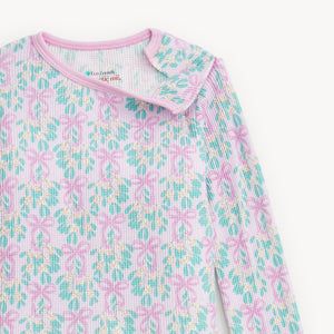 Magnetic Me Waffle Magnetic Toddler Pajama Set / Mistle Bow