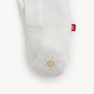 Magnetic Me Velour Magnetic Footie / Cream Embroidery Giraffe