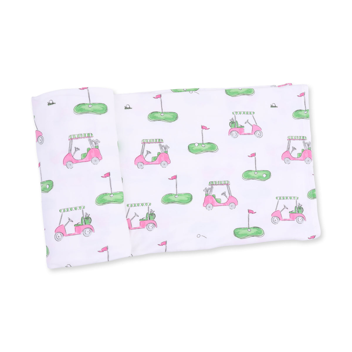 Angel Dear Swaddle Blanket (45 x 45) - Pink Golf Carts