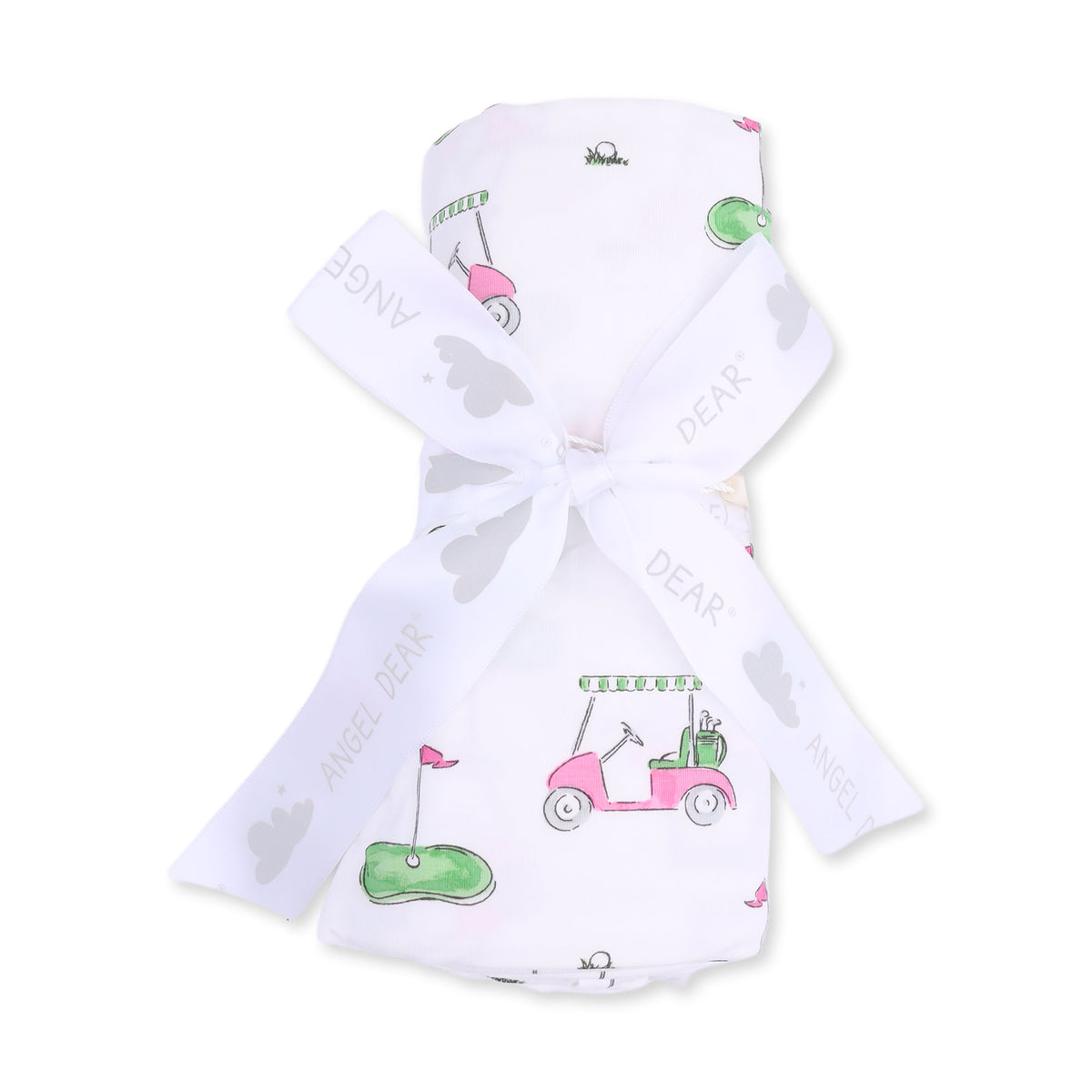 Angel Dear Swaddle Blanket (45 x 45) - Pink Golf Carts