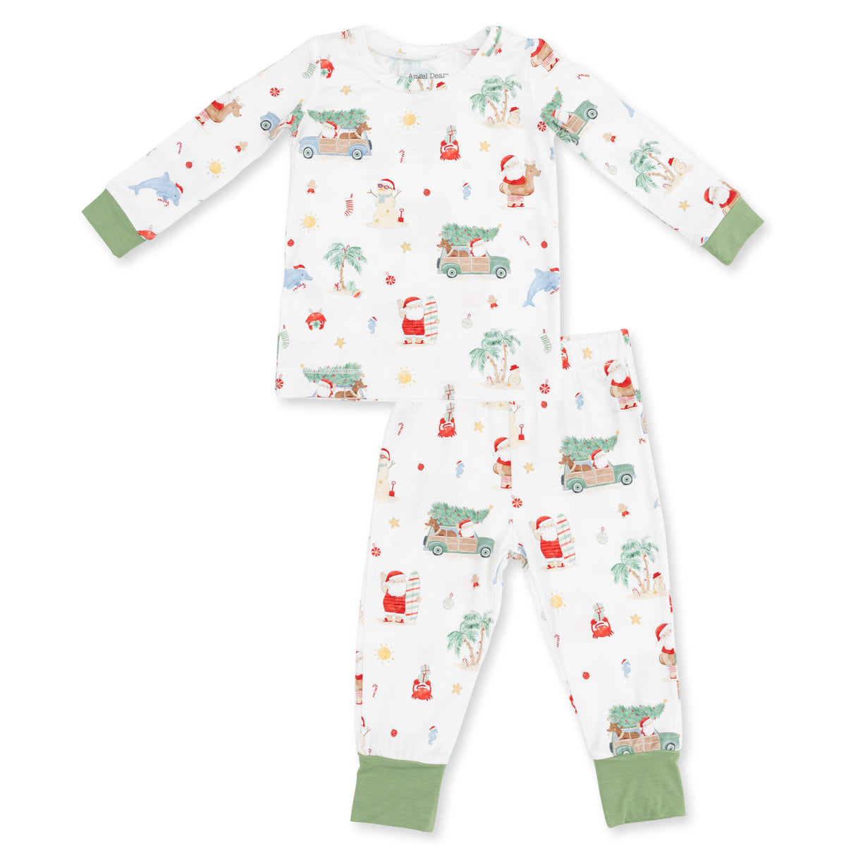 Long Sleeve Loungewear Set / Beach Christmas