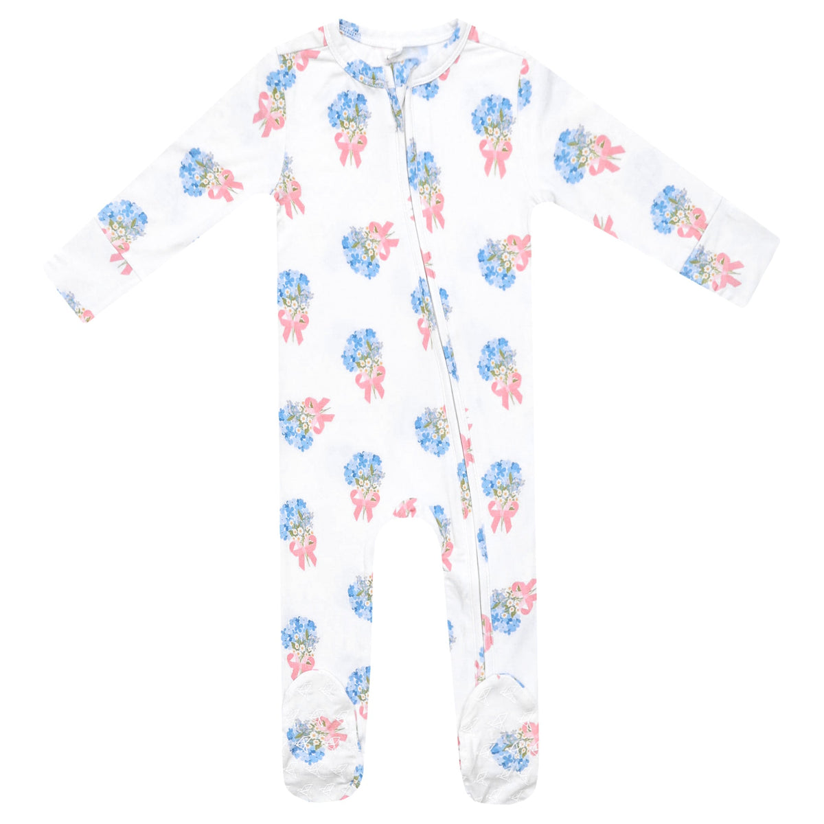 Copper Pearl Bamboo Zip-Up Footie / Louise