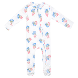 Copper Pearl Bamboo Zip-Up Footie / Louise