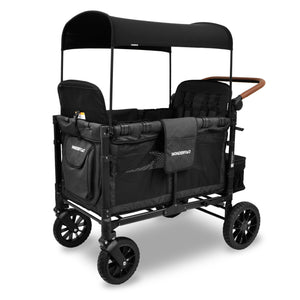 Wonderfold W4 LUXE Premium Push Quad Stroller Wagon