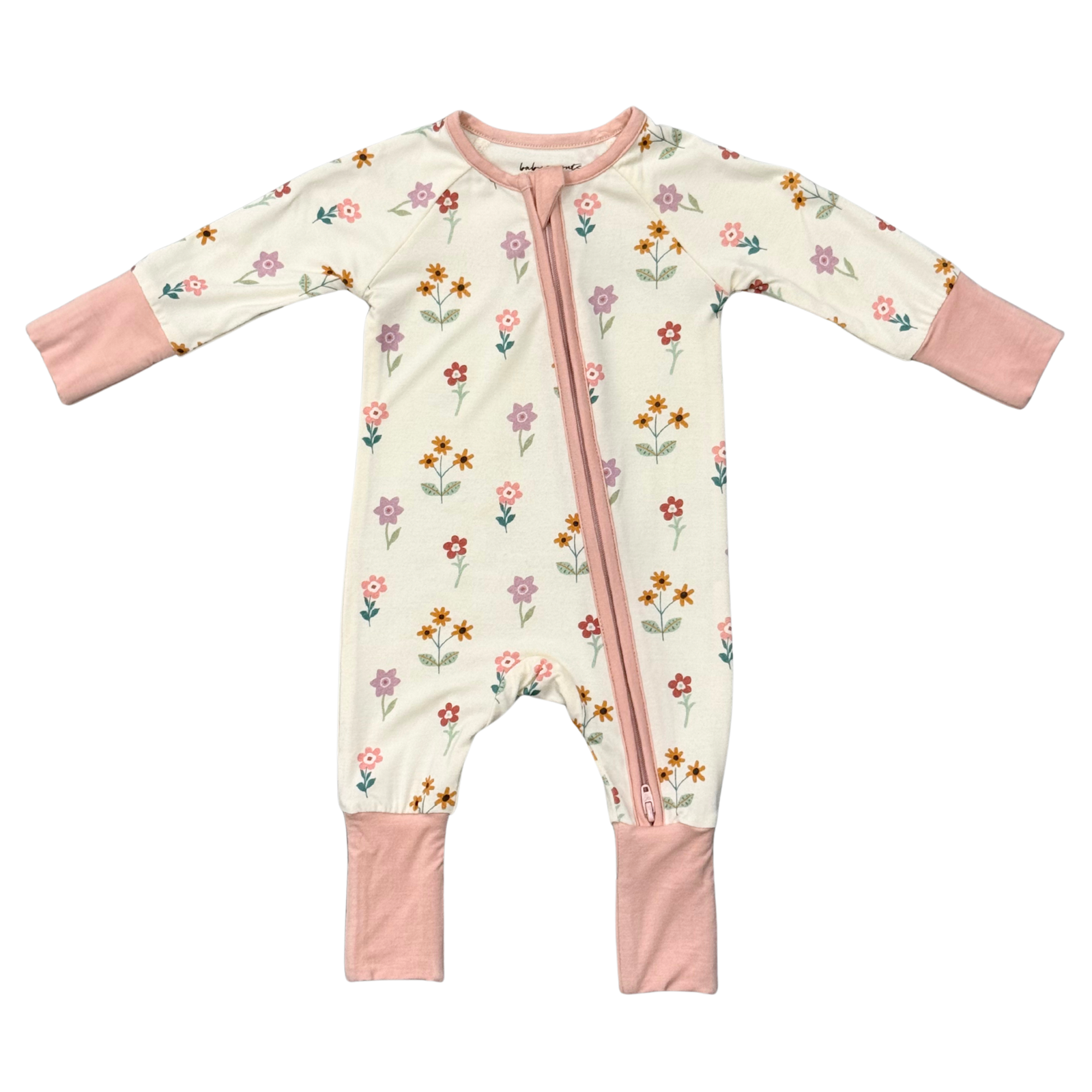 Babysprouts Zip Romper / Meadow Bloom