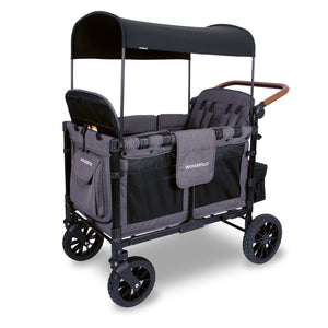 Wonderfold W4 LUXE Premium Push Quad Stroller Wagon