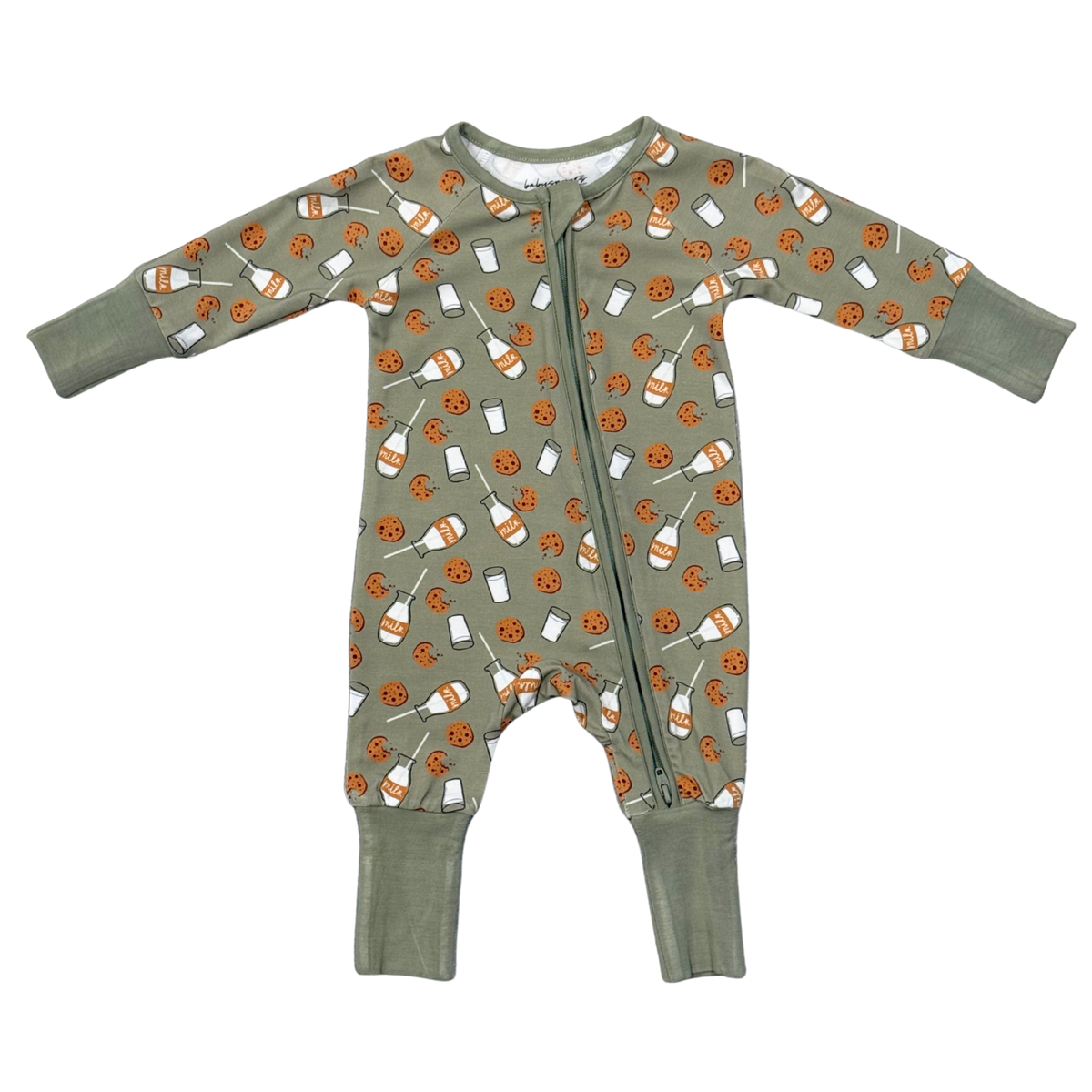 Babysprouts Zip Romper / Cookies 'N Milk