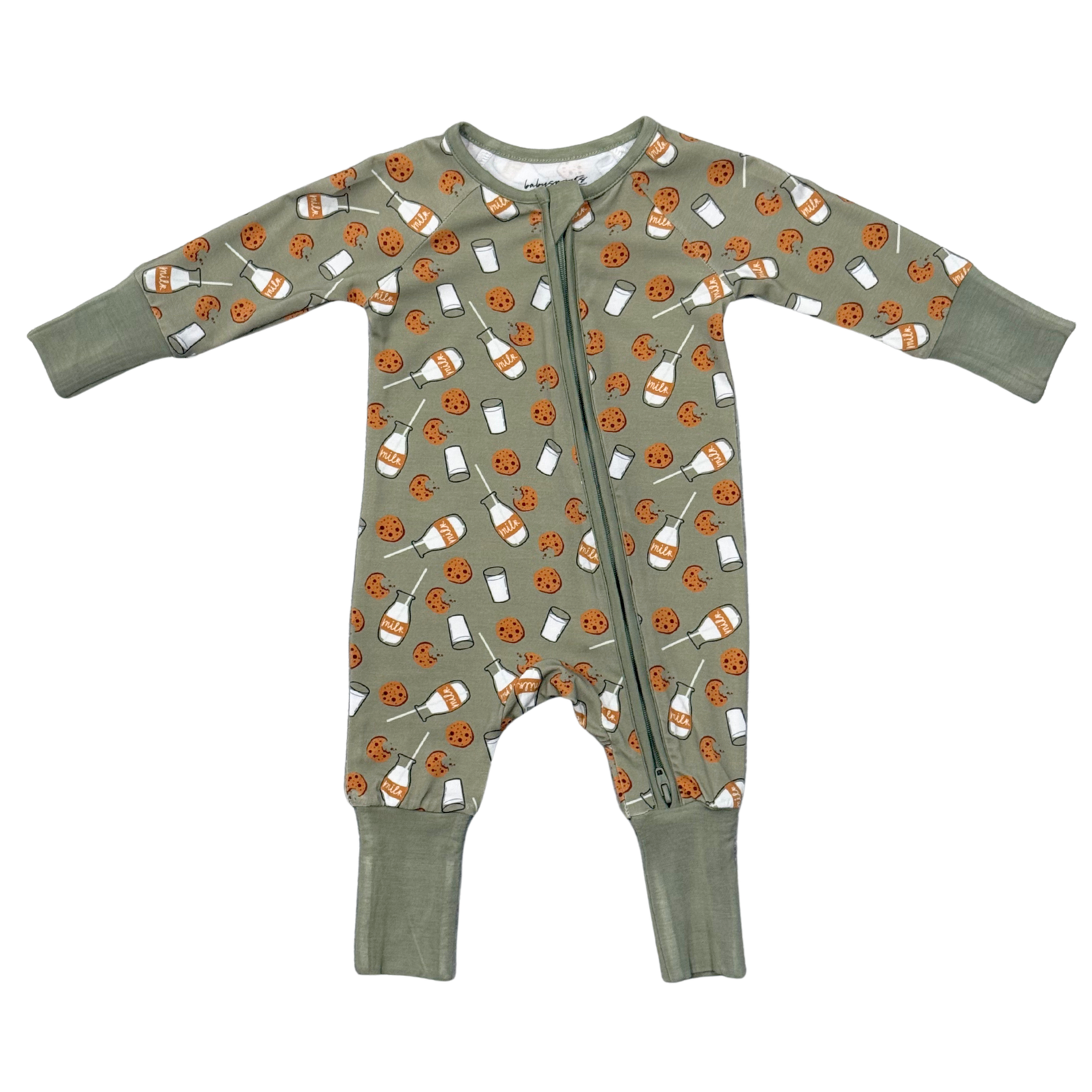 Babysprouts Zip Romper / Cookies 'N Milk