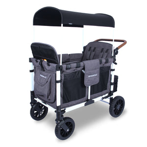 Wonderfold W4 LUXE Premium Push Quad Stroller Wagon