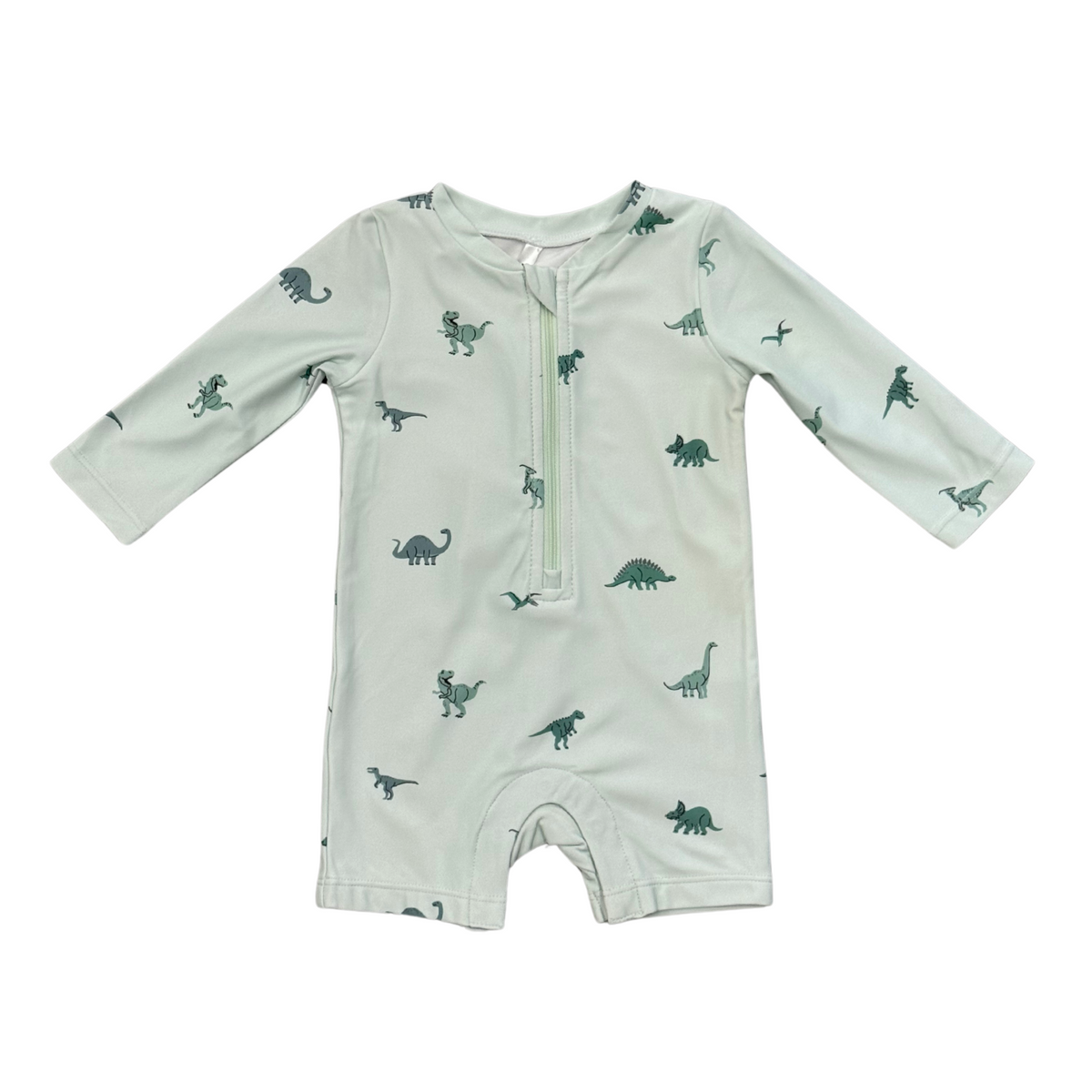Babysprouts Boys One Piece Rash Guard Swimsuit / Dinosaurs