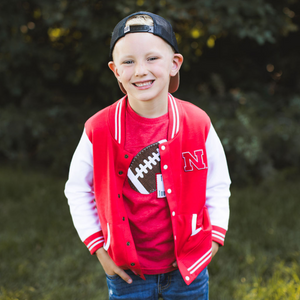 Nebraska Varsity Jacket / Red