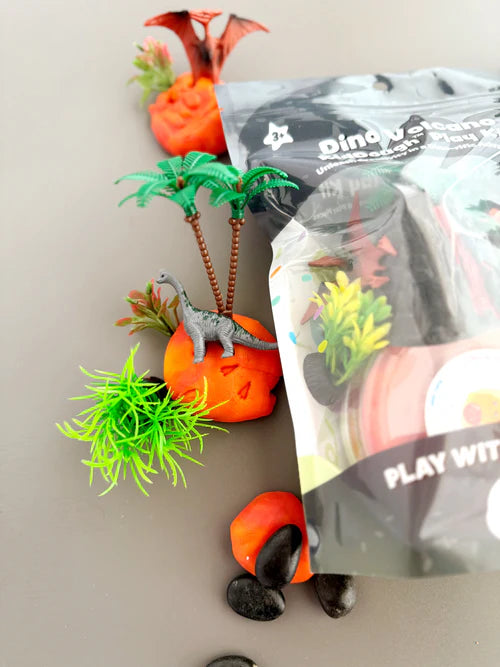 KidDough Sensory Play Kit / Dinosaur Volcano