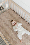 Copper Pearl Premium Knit Fitted Crib Sheet / Fawn