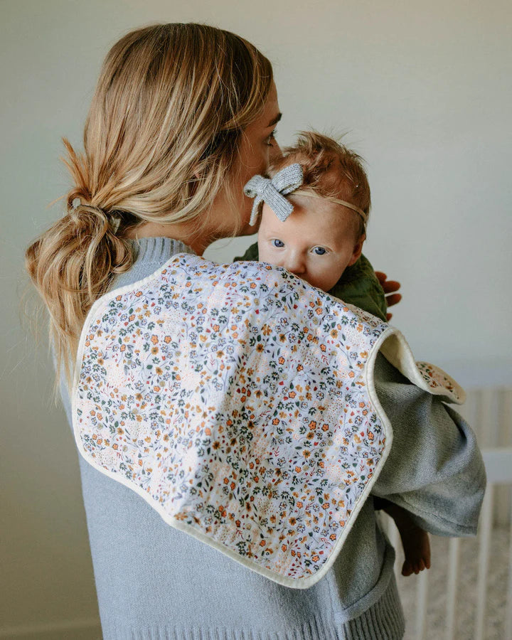Little Unicorn Cotton Muslin Burp Cloth / Pressed Petals