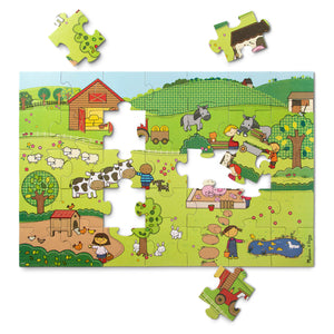 Melissa & Doug Natural Play Giant Floor Puzzle / On The Farm