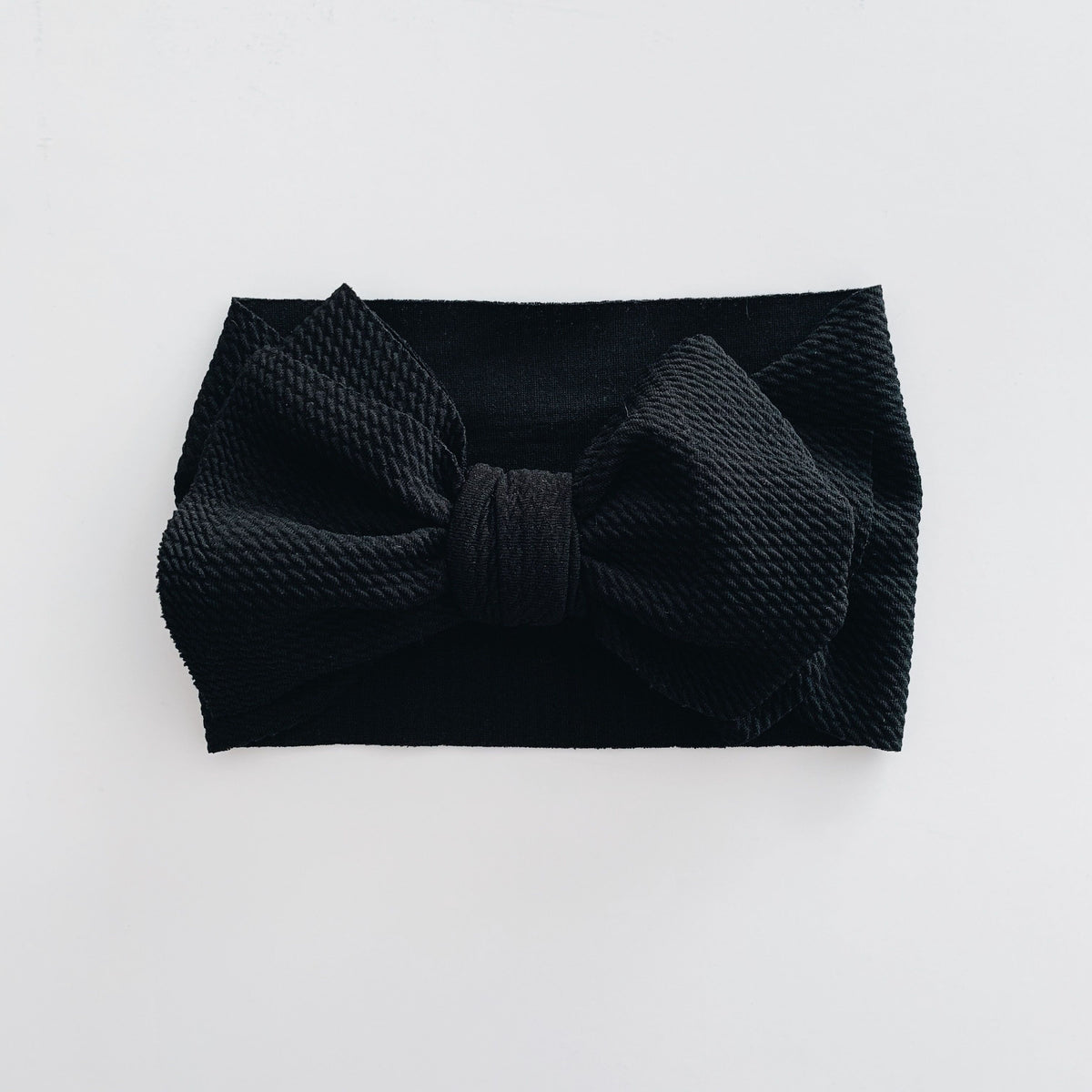 Sugar + Maple Big Bow Headwrap / Black