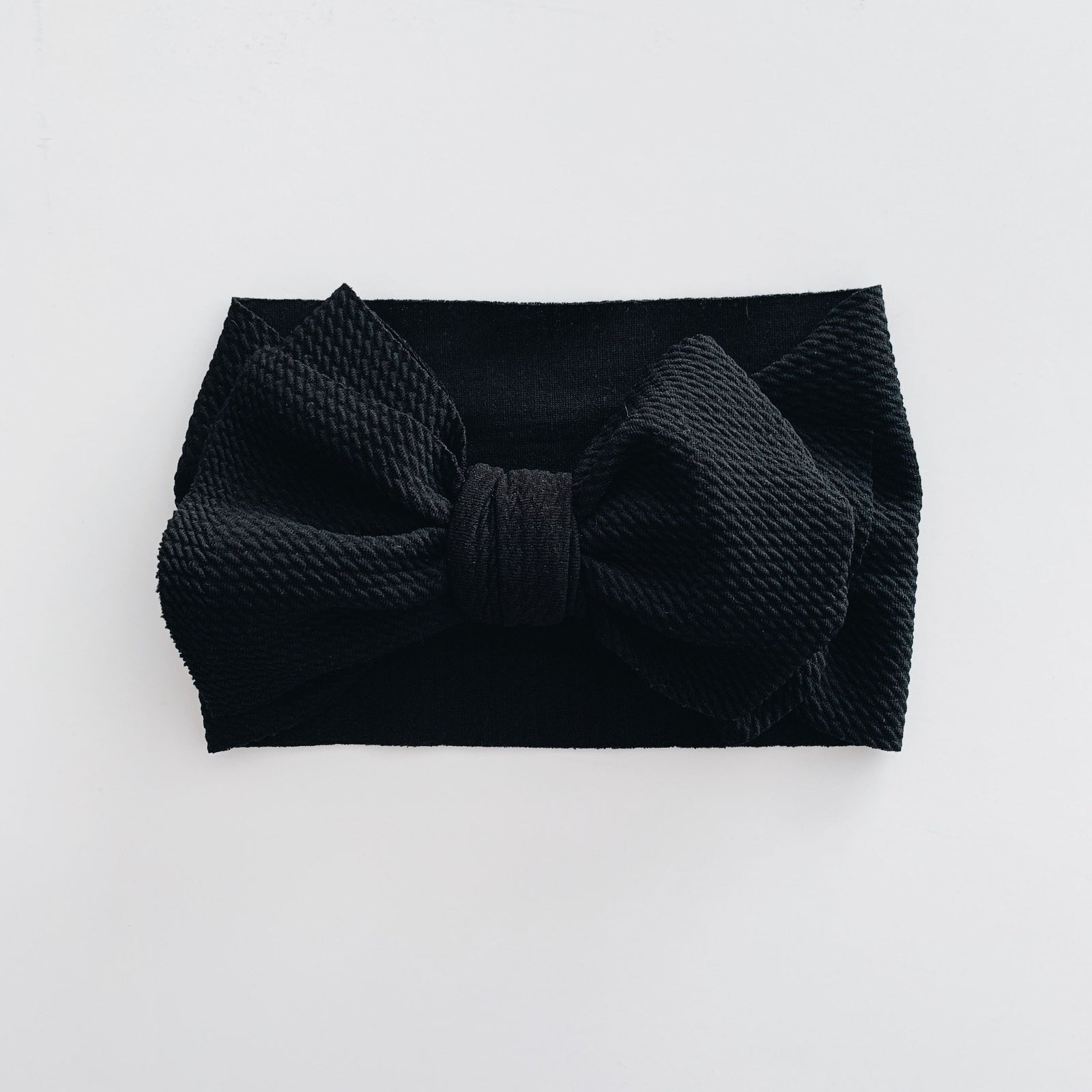 Sugar + Maple Big Bow Headwrap / Black
