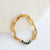 Canyon Leaf Necklace / Raw Honey Amber + Round Turquoise Jasper