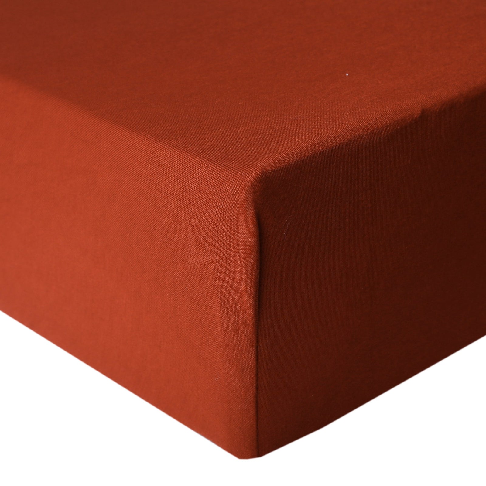Copper Pearl Premium Knit Fitted Crib Sheet / Rust