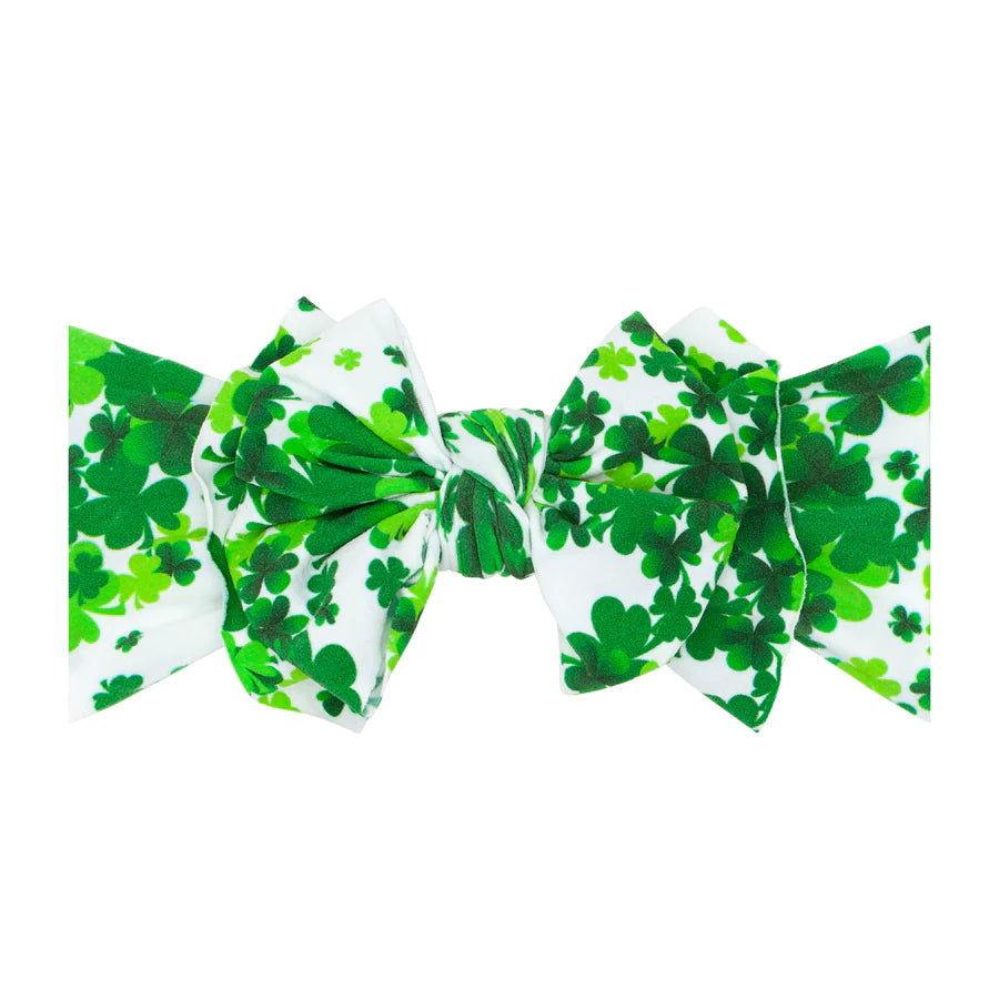 Baby Bling Printed FAB Headband / Lucky Clover