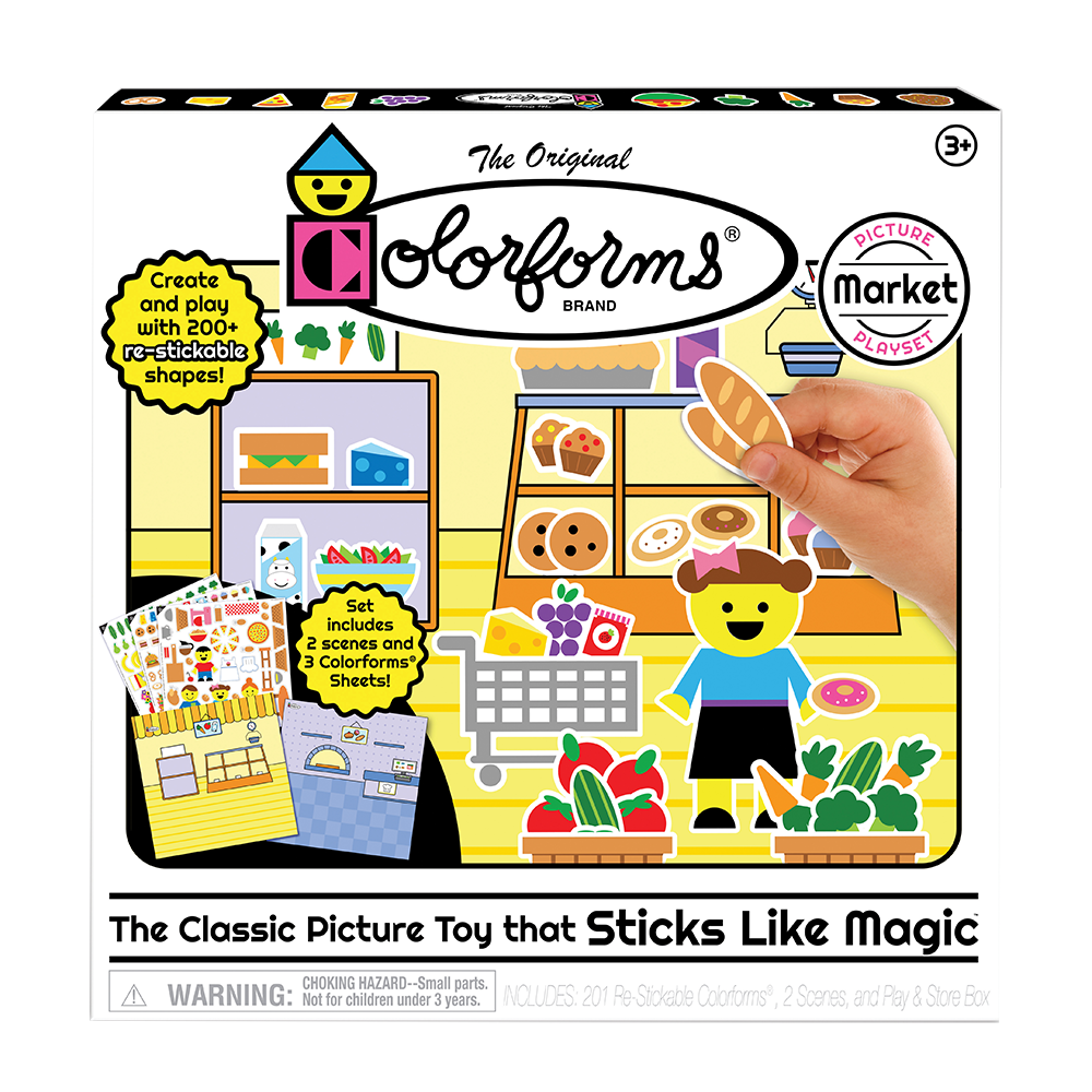 Colorforms Picture Playset / Market