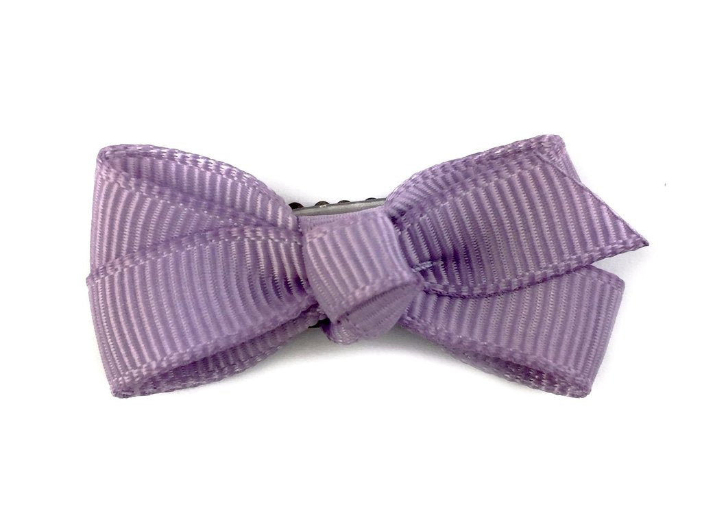 Baby Wisp Mini Latch Chelsea Grosgrain Bow / Dusky Mauve