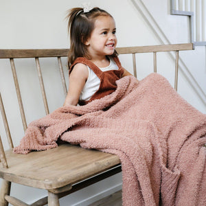 Saranoni Bamboni Blanket / French Rose - Toddler (40"x60")