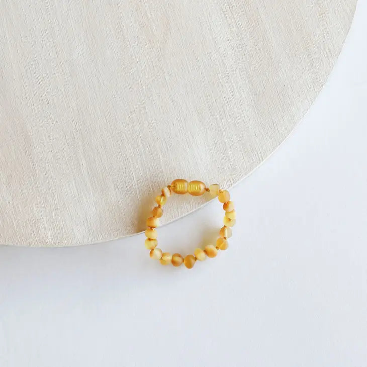 Canyon Leaf Anklet/Bracelet / Raw Honey Amber