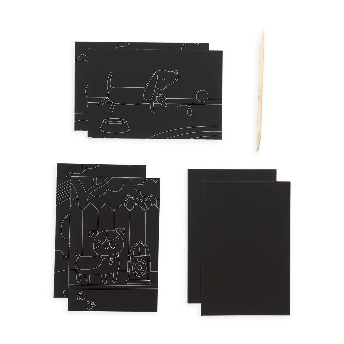 Ooly Mini Scratch & Scribble Art Kit / Playful Pups