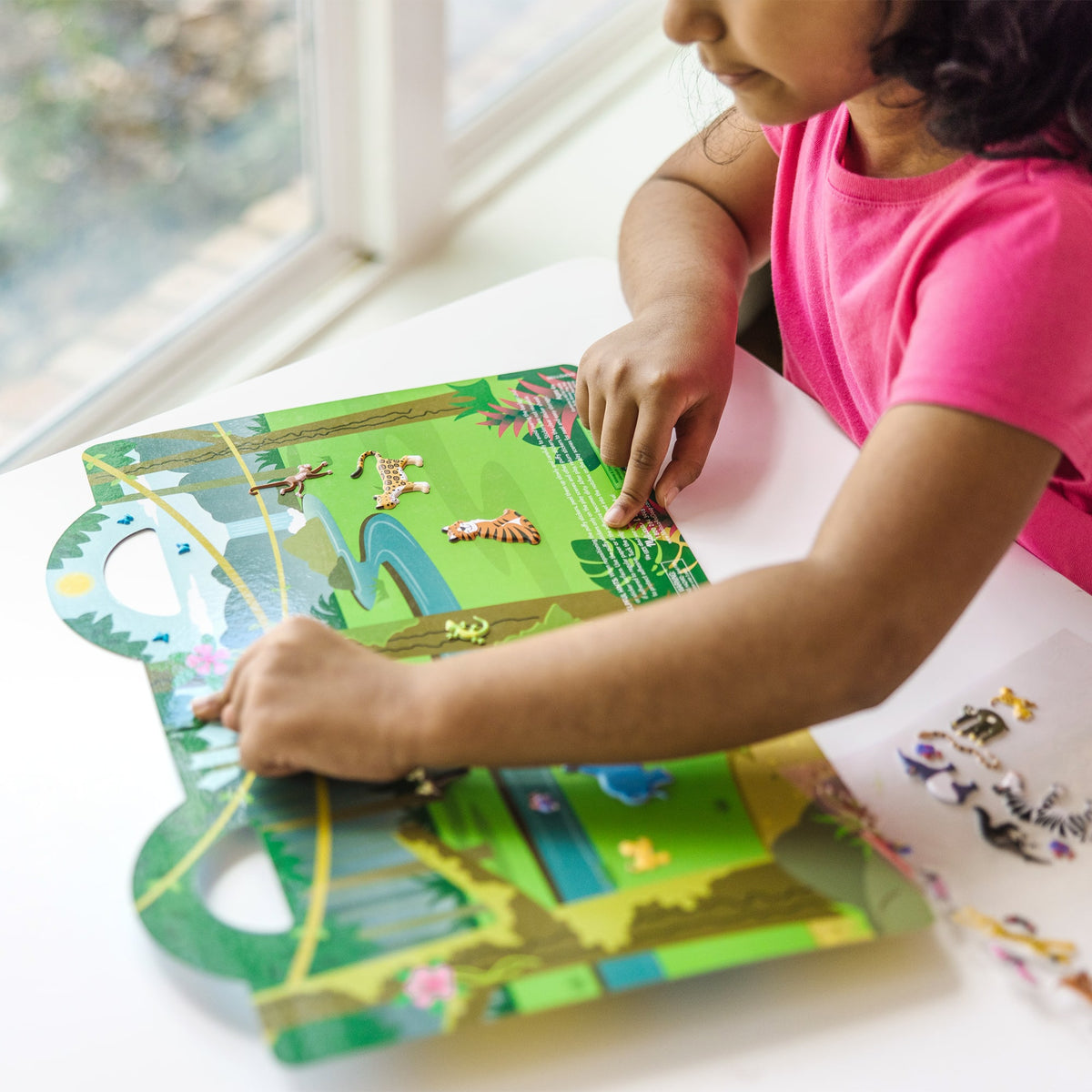 Melissa & Doug Puffy Sticker Play Set / Safari