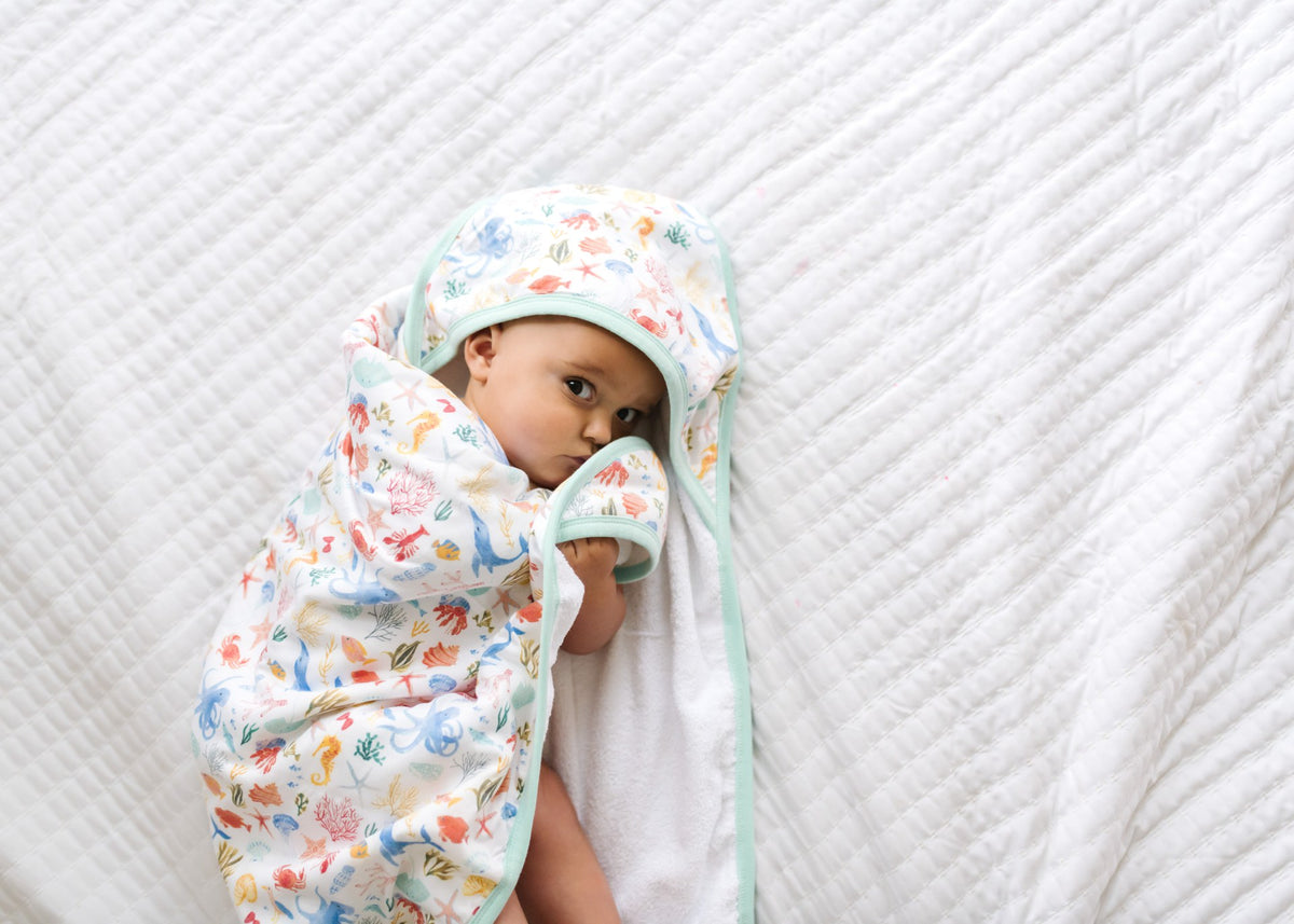 Copper Pearl Premium Knit Hooded Towel / Nautical