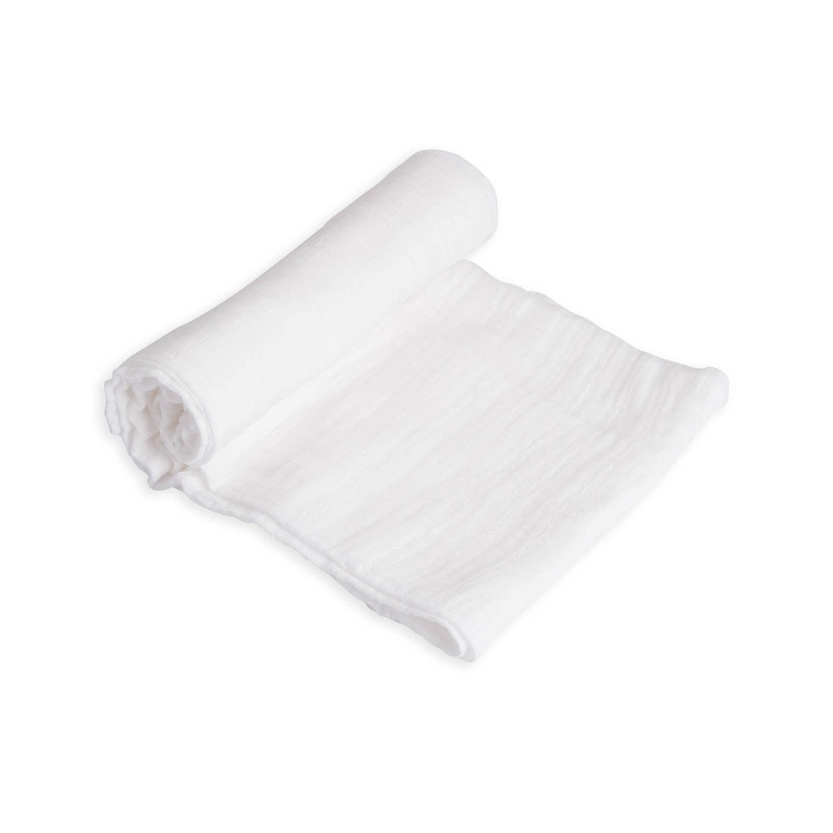 Little Unicorn Cotton Muslin Swaddle / White
