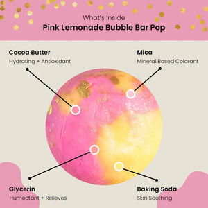 Zoey Koko Bath & Shower Bubble Bar Pop - Pink Lemonade