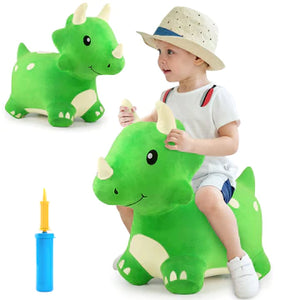 Bouncy Pals Bouncy Triceratops Ride On Toy