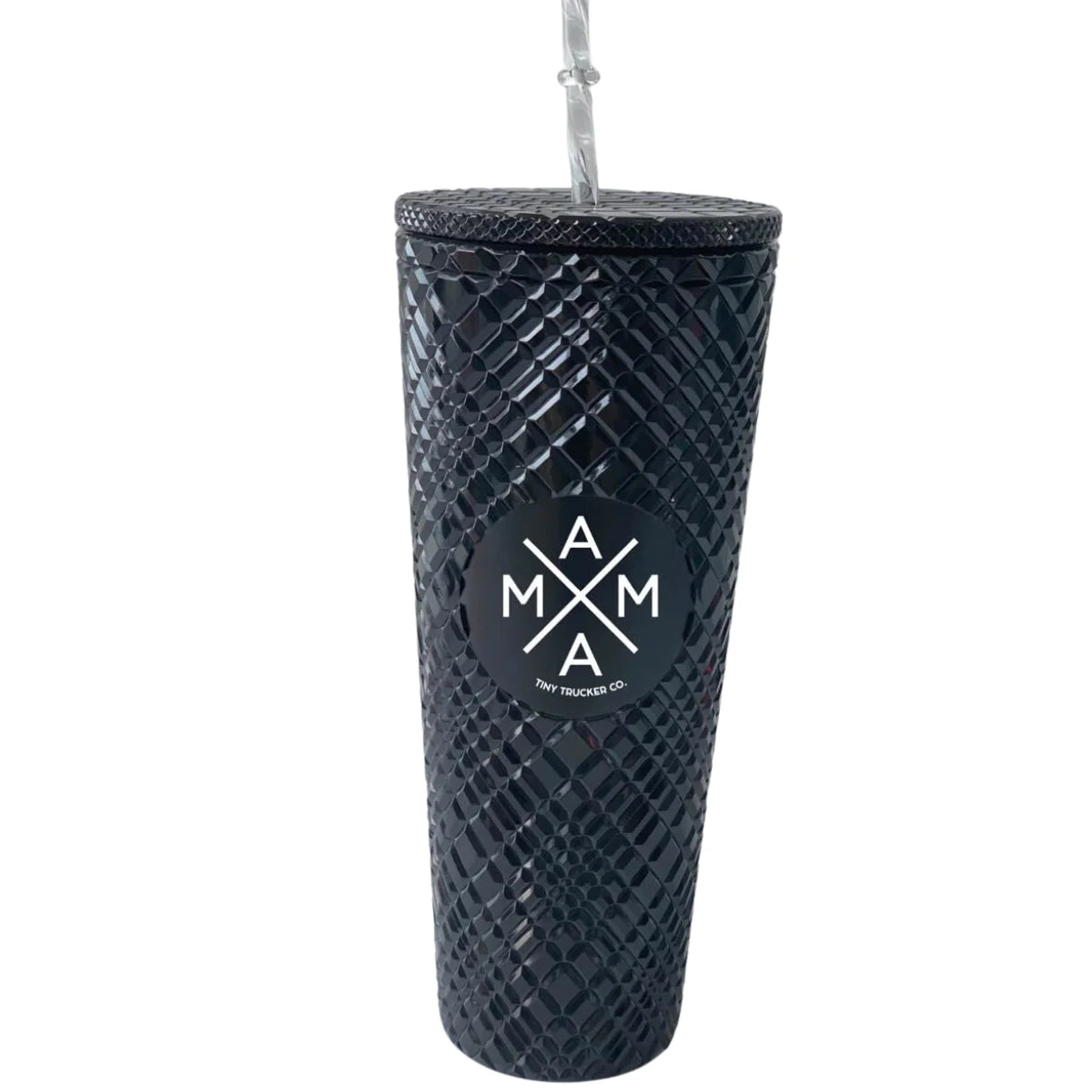 Tiny Trucker Co. Mama X™ Beveled Plastic Tumbler / Black