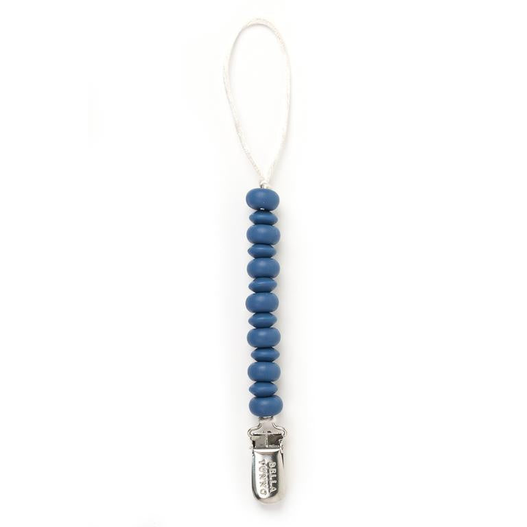 Bella Tunno Silicone Pacifier Clip / Navy